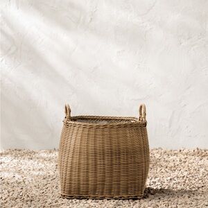 Lightwash Handled Planter~ Large  Basket